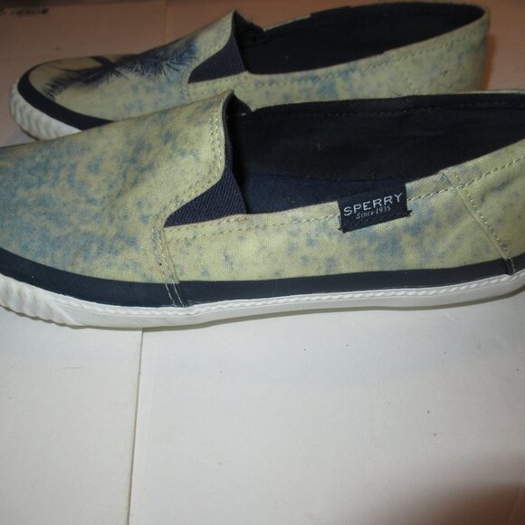 Paul Sperry Sayel Palm Tree Sneaker Slip On size 7.5 M Womens - Picture 3 of 7